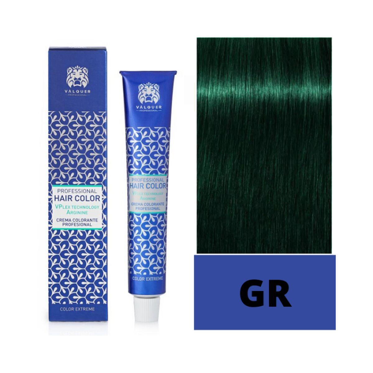 Permanent hårfarve - creme Valquer Grøn 60 ml