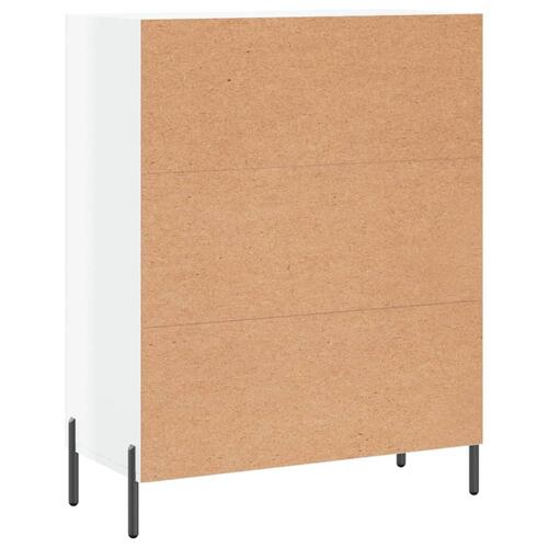 Skænk 69,5x34x90 cm konstrueret træ hvid højglans