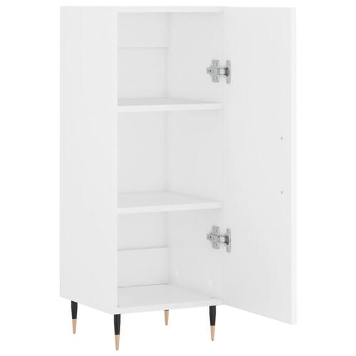 Skænk 34,5x34x90 cm konstrueret træ hvid