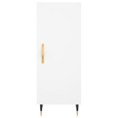 Skænk 34,5x34x90 cm konstrueret træ hvid