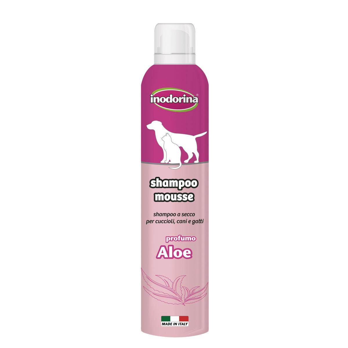 Shampoo til kæledyr Inodorina 300 ml Skum Aloe Vera