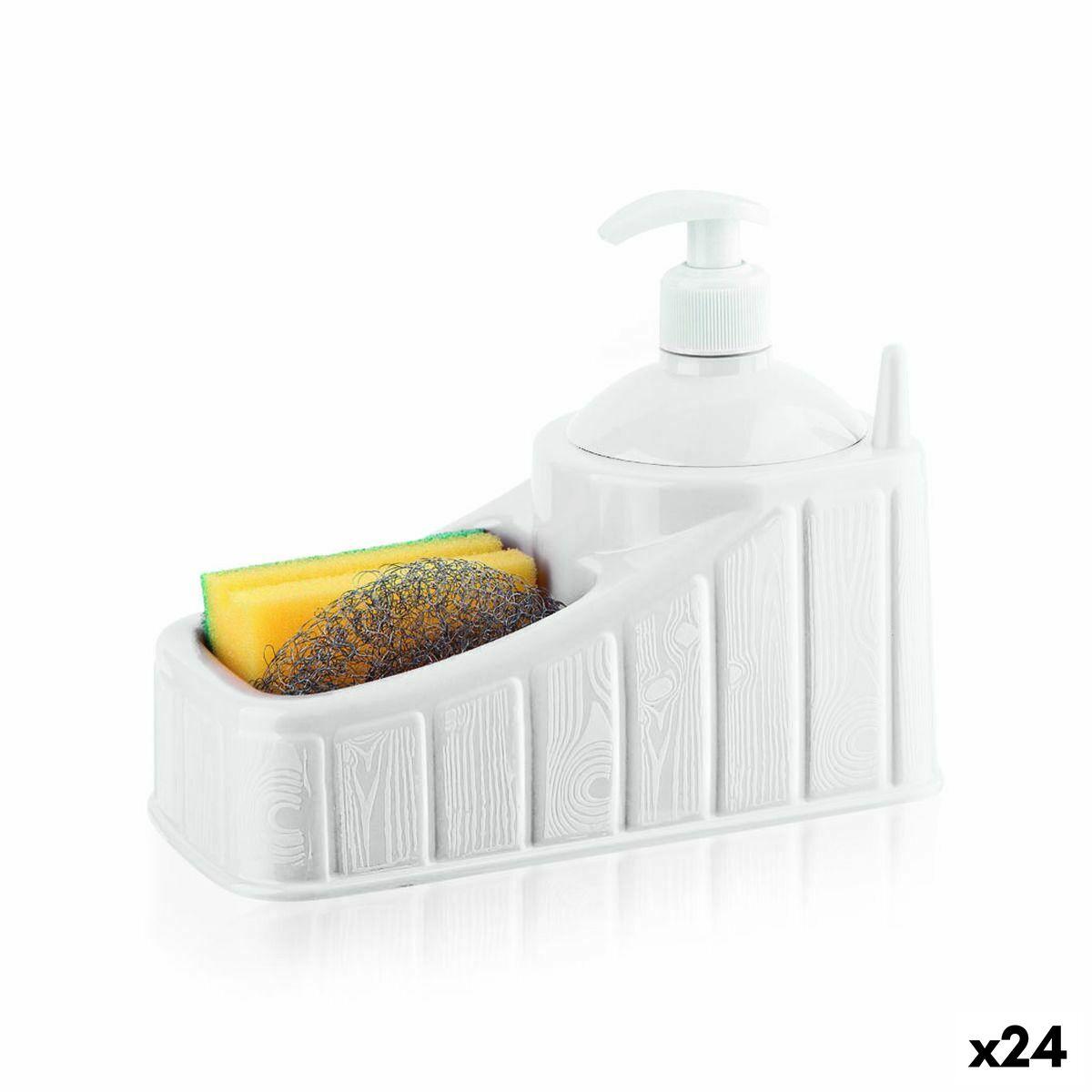 Privilege 2-i-1 sæbedispenser til håndvask - hvid, 20 × 17 × 10 cm (24 stk.)