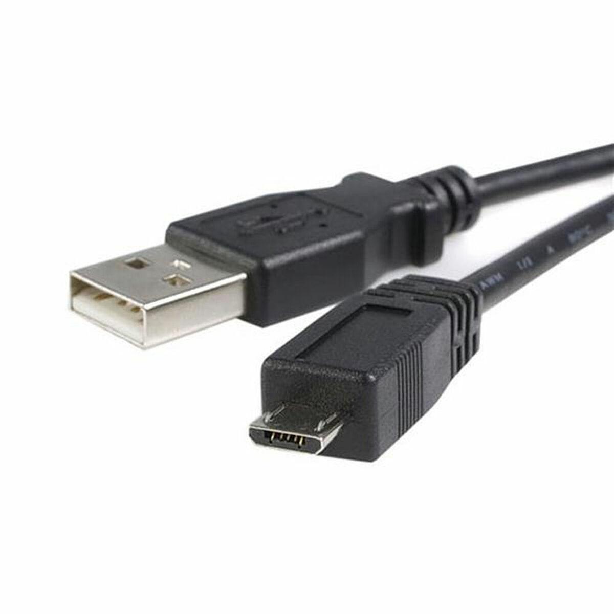 Startech USB til Micro USB-kabel 2 m - USB A til Micro USB B, sort