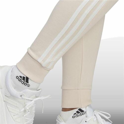 Lange sportsbukser Adidas Essentials 3 Stripes Beige Dame M