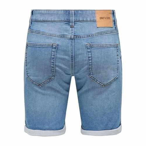 Herre Jeans Shorts Only & Sons Onsply 8584 Blue Denim Blå L