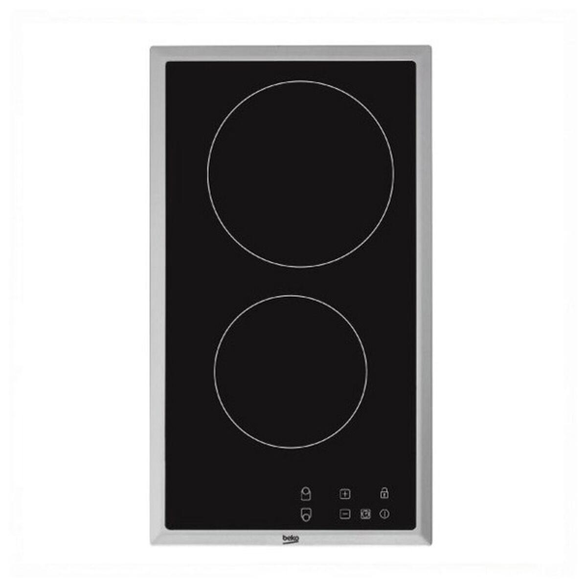 Plade i glaskeramik BEKO HDMC32400TX 30 cm 3000 W