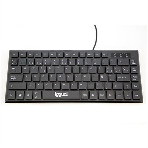 Tastatur iggual Slim TKL-USB Sort