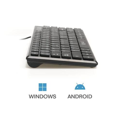Tastatur iggual Slim TKL-USB Sort
