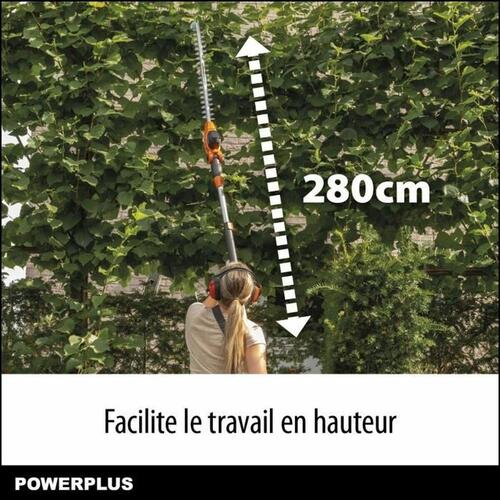 Hækkeklipper Powerplus DualPower Powdpg75380 40 V