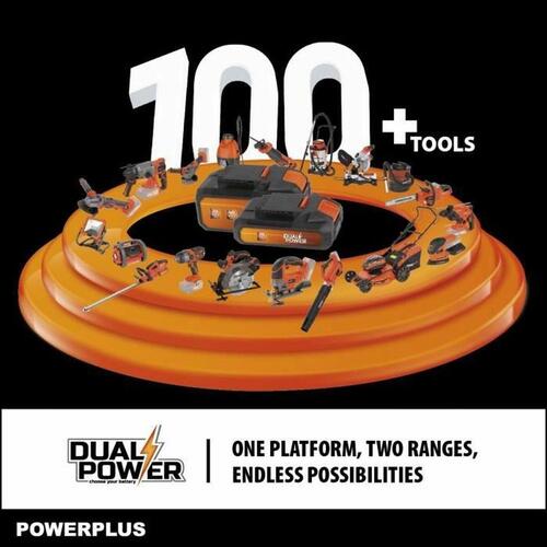 Hækkeklipper Powerplus DualPower Powdpg75380 40 V