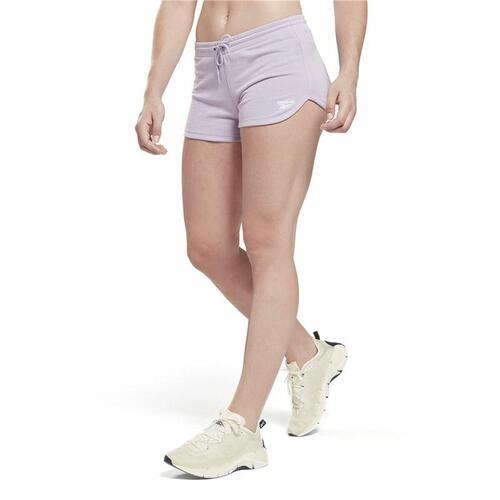 Lange sportsbukser Reebok RI French Terry Violet Dame S