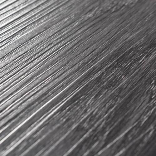 Selvklæbende PVC-gulvplanker 5,02 m² 2 mm sort og hvid