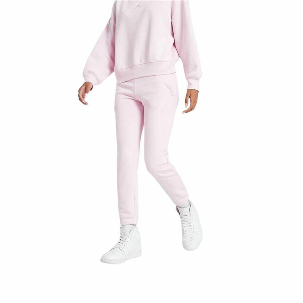 Sportssko til Børn Jordan Icon Play Fleece Pink 13-15 år