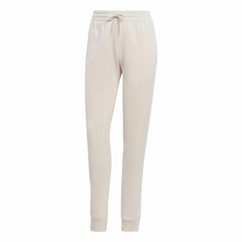 Lange sportsbukser Adidas Essentials 3 Stripes Beige Dame XS
