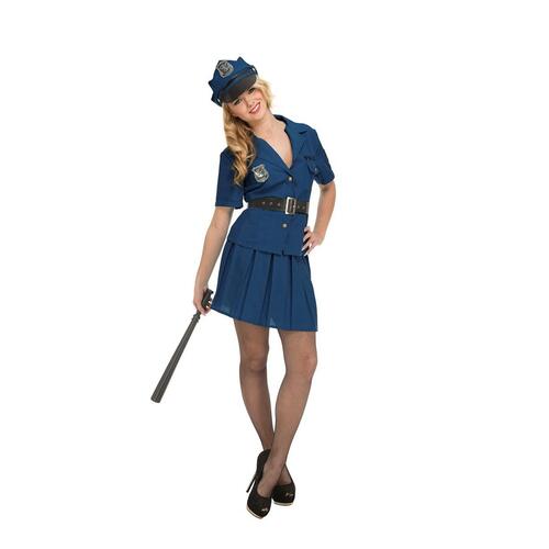 Kostume til voksne Politidame Onesize (4 Dele)