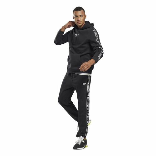 Lange sportsbukser Reebok Ri Tape Sort M