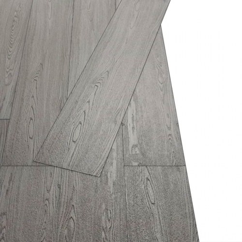 Selvhæftende PVC-gulvplanker 5,02 m² 2 mm mørkegrå