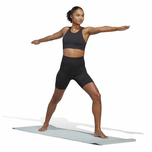 Sport leggings til kvinder Adidas Studio Aeroknit Sort XS
