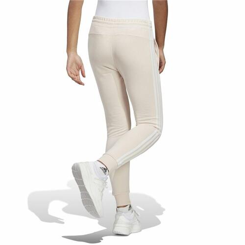 Lange sportsbukser Adidas Essentials 3 Stripes Beige Dame 2XL