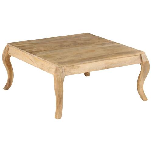 Sofabord massivt mangotræ 80 x 80 x 40 cm