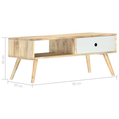 Sofabord 90x50x40 cm massivt mangotræ