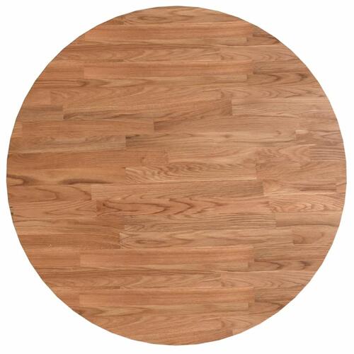 Barbord Ø60x89,5 cm massivt egetræ lysebrun