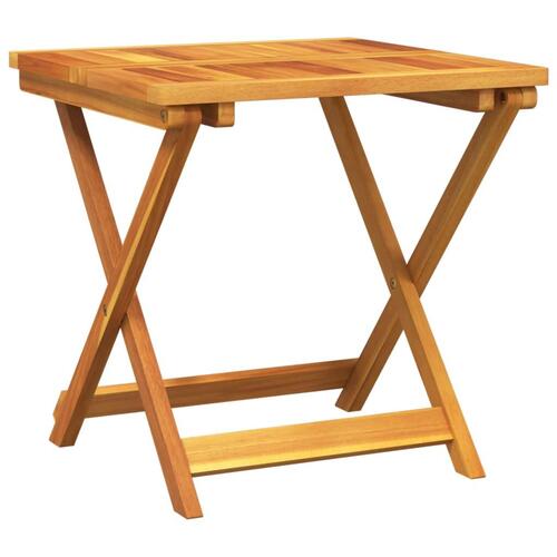 Foldbart havebord 50x50x50 cm massivt akacietræ