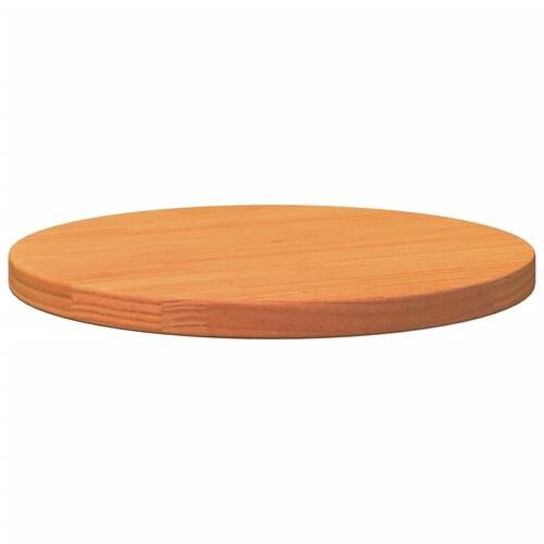 Bordplade Ø40x2,5 cm rund massivt fyrretræ gyldenbrun