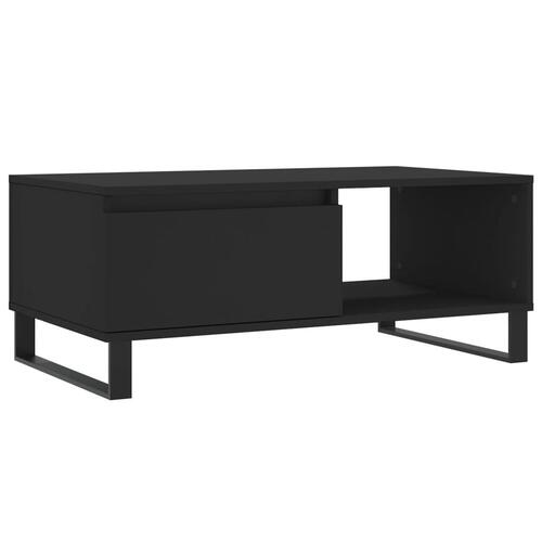Sofabord 90x50x36,5 cm konstrueret træ sort