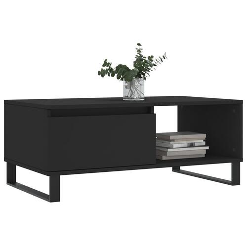 Sofabord 90x50x36,5 cm konstrueret træ sort