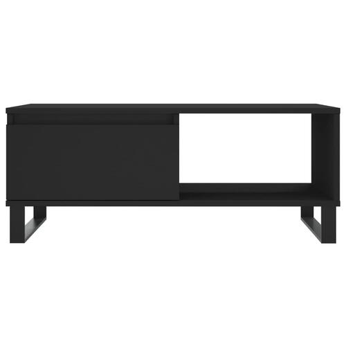 Sofabord 90x50x36,5 cm konstrueret træ sort