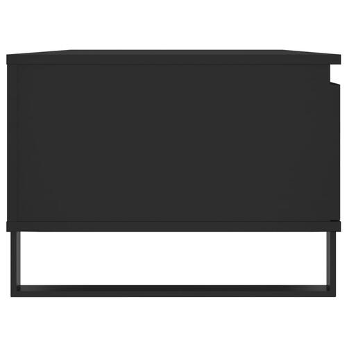 Sofabord 90x50x36,5 cm konstrueret træ sort