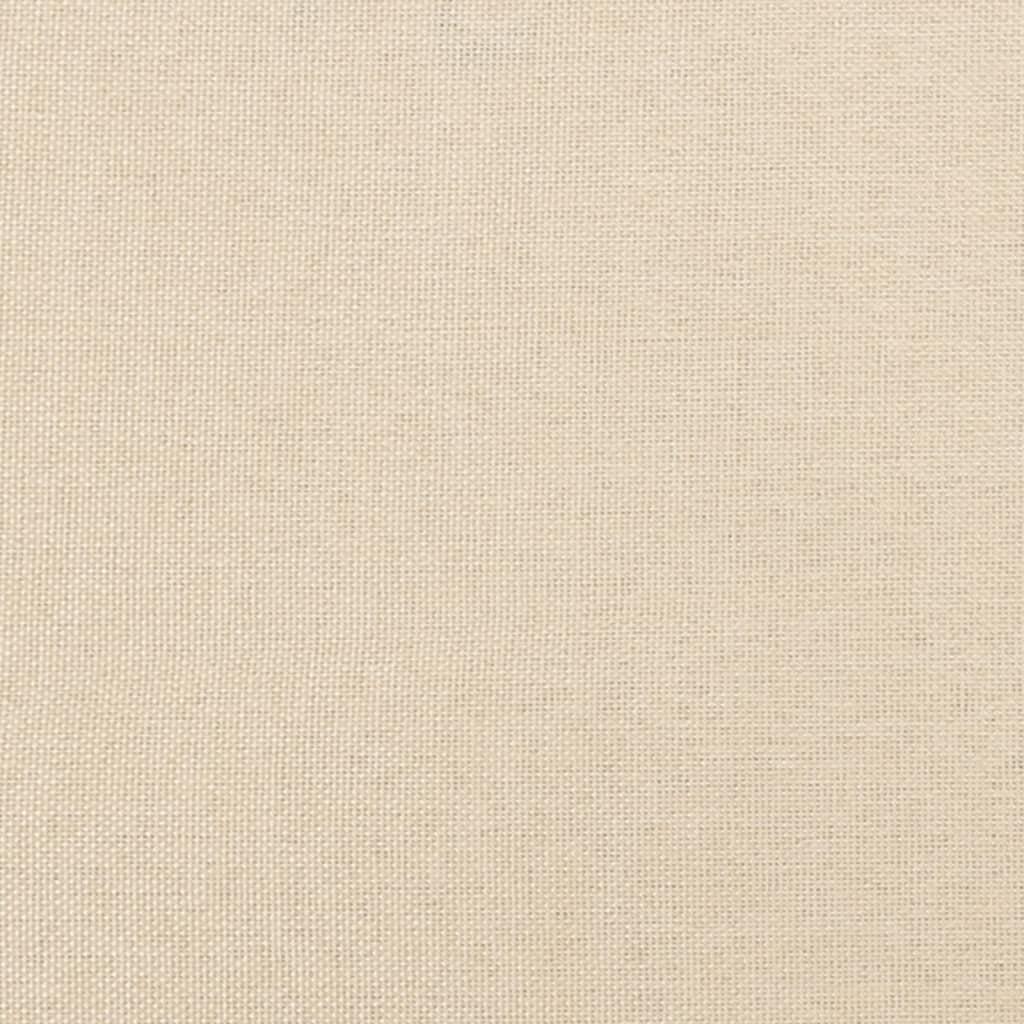 Sengegavle 4 stk. 100x5x78/88 cm stof cremefarvet
