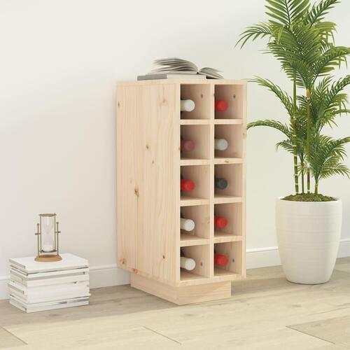 Vinreol 23x34x61 cm massivt fyrretræ