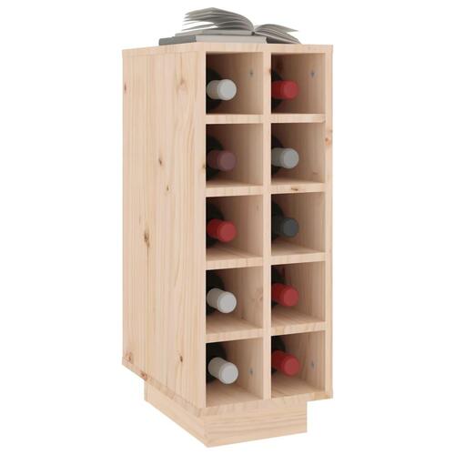 Vinreol 23x34x61 cm massivt fyrretræ