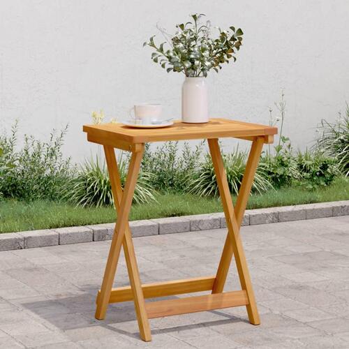 Foldbart havebord 50x36x60 cm massivt akacietræ