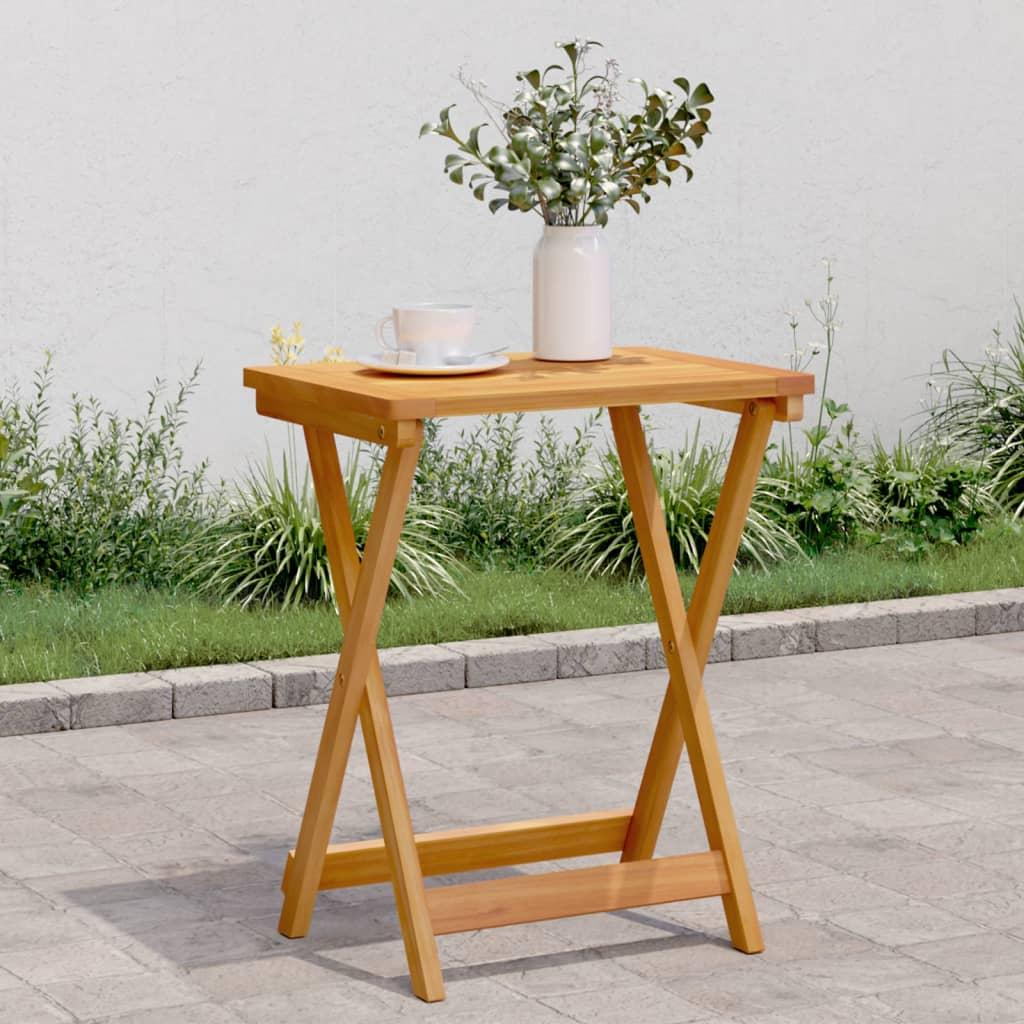 Foldbart havebord 50x36x60 cm massivt akacietræ