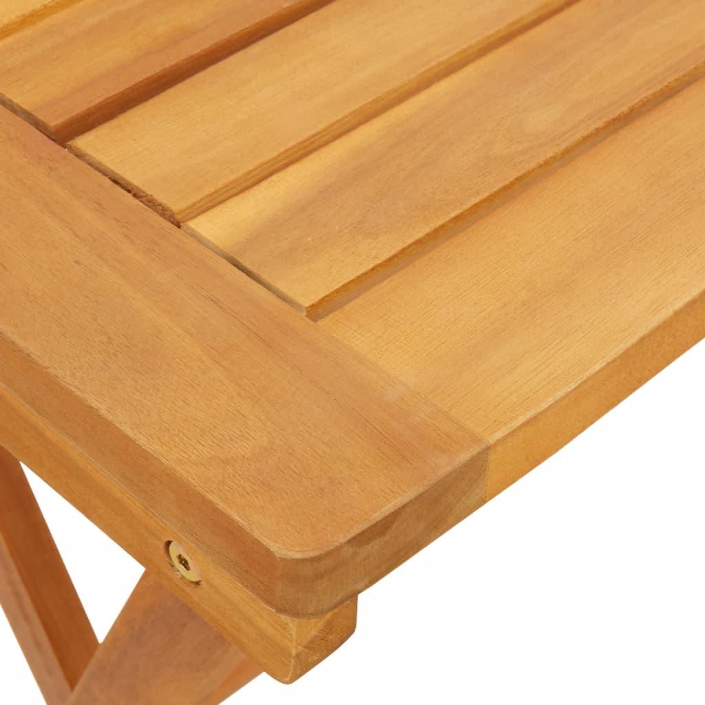 Foldbart havebord 50x36x60 cm massivt akacietræ