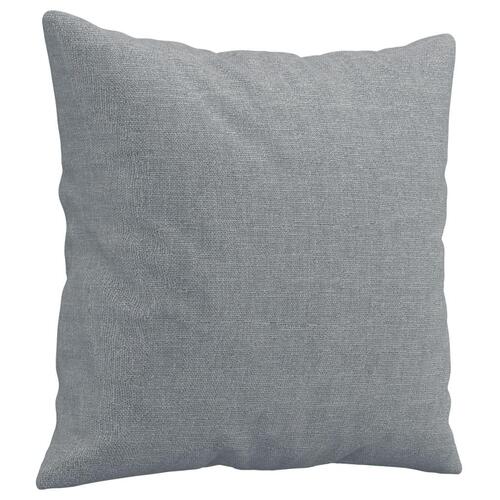 Sofasæt 4 dele med puder stof lysegrå