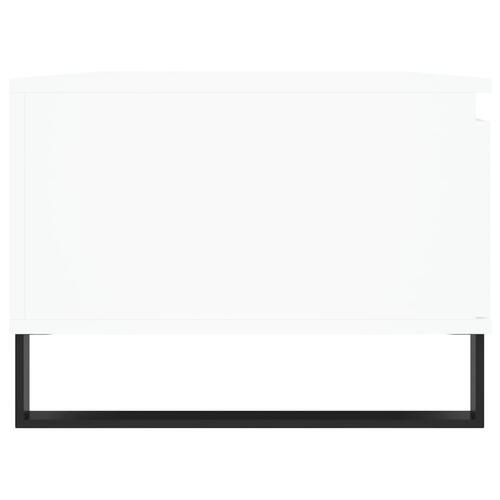 Sofabord 90x50x36,5 cm konstrueret træ hvid