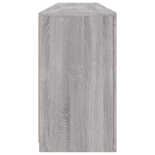 Skænk med LED-lys 164x37x67 cm grå sonoma-eg