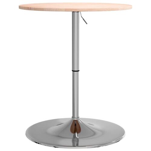 Barbord Ø60x89,5 cm massivt egetræ