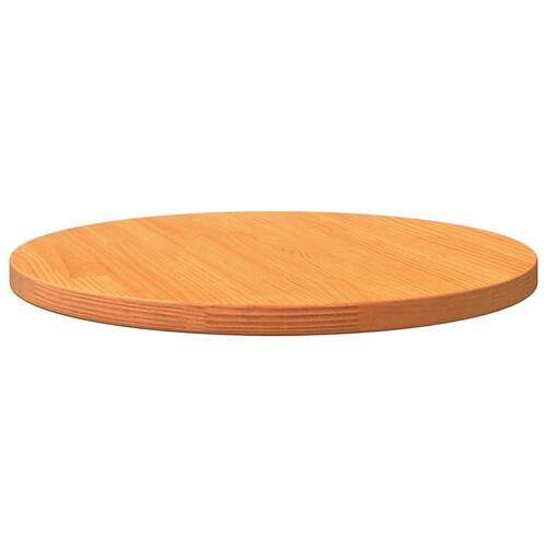 Bordplade Ø50x2,5 cm rund massivt fyrretræ gyldenbrun