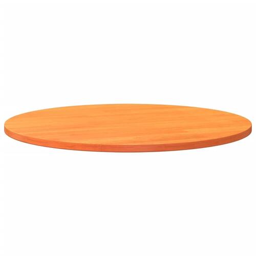 Bordplade Ø90x2,5 cm rund massivt fyrretræ gyldenbrun