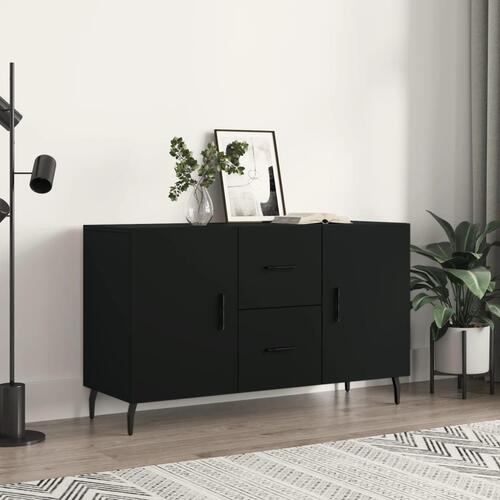 Skænk 100x36x60 cm konstrueret træ sort