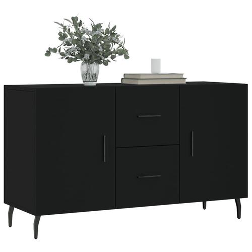 Skænk 100x36x60 cm konstrueret træ sort