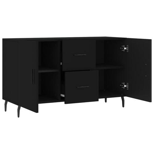 Skænk 100x36x60 cm konstrueret træ sort
