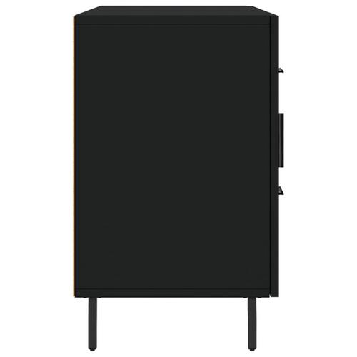 Skænk 100x36x60 cm konstrueret træ sort