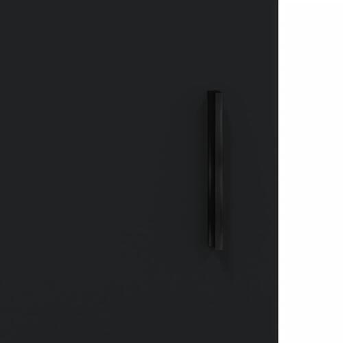 Skænk 100x36x60 cm konstrueret træ sort