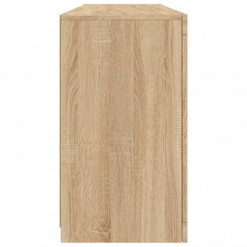 Skænk med LED-lys 163x37x67 cm sonoma-eg